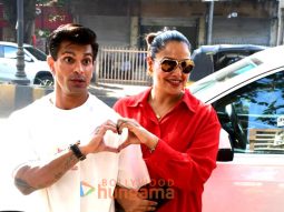 Photos: Bipasha Basu snapped with her husband Karan Singh Grover at Sorin Salon