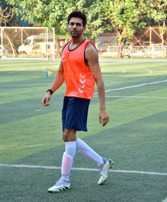 Photos: Kartik Aaryan, Abhimanyu Dassani and Aparshakti Khurana snapped at all-star FC football match in Juhu | Parties & Events