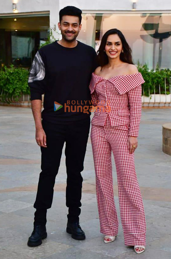 photos manushi chhillar and varun tej snapped promoting their film operation valentine 5 2