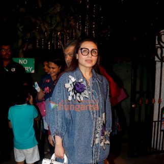 Photos: Rani Mukerji, Riteish Deshmukh, Genelia D'Souza and others snapped at Karan Johar's sons birthday bash