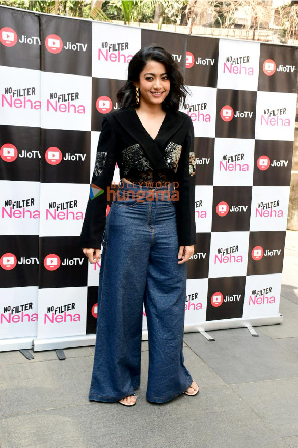 photos rashmika mandanna and neha dhupia snapped on sets of the show no filter neha season 6 3