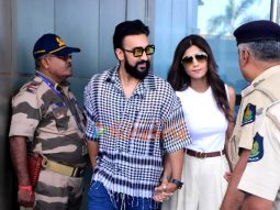 Photos: Shilpa Shetty Shetty, Raj Kundra and others snapped at Goa airport