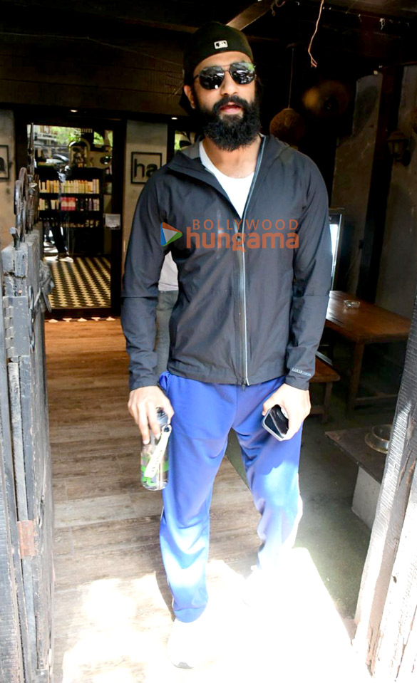 photos vicky kaushal spotted at a salon in khar 1