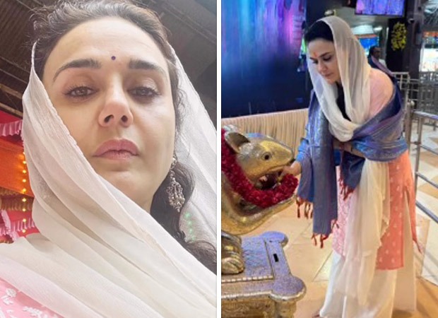 Preity Zinta seeks blessings at Siddhivinayak temple before Lahore 1947 shoot; watch