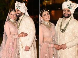 Rakul Preet Singh and Jackky Bhagnani pose for paparazzi as newlyweds; they call her “Bhabhi ji…”
