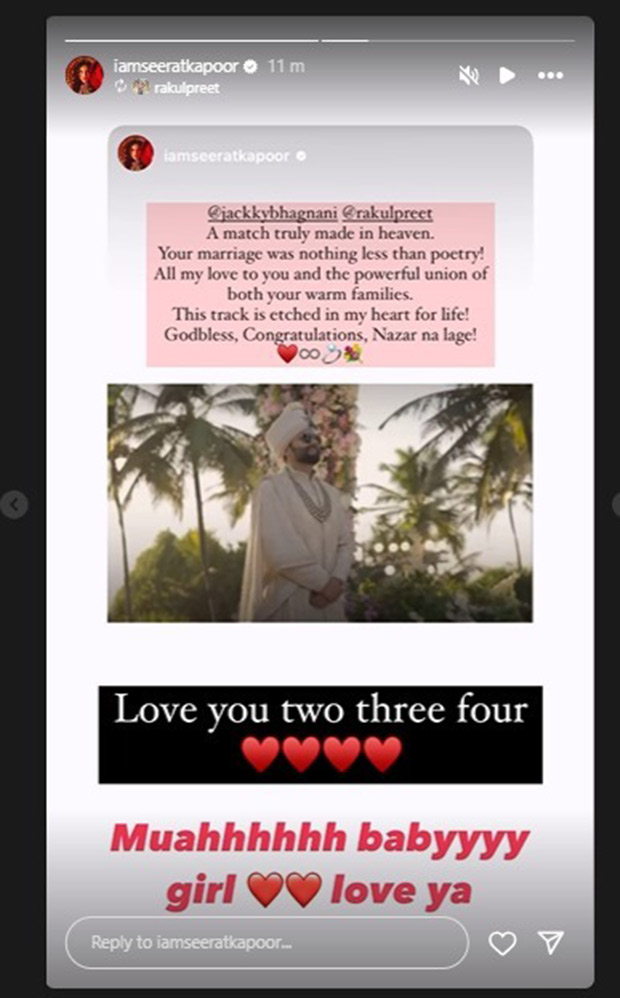 Rakul Preet Singh shares her ‘love’ for bridesmaid Seerat Kapoor after latter pens a poetic note