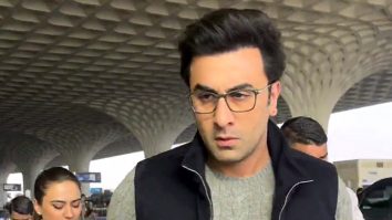 Ranbir Kapoor poses for paps as he gets clicked at the airport