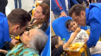 Salman Khan gets kisses from his mother, niece Ayat feeds him fries at opening ceremony of Celebrity Cricket League in Sharjah, watch