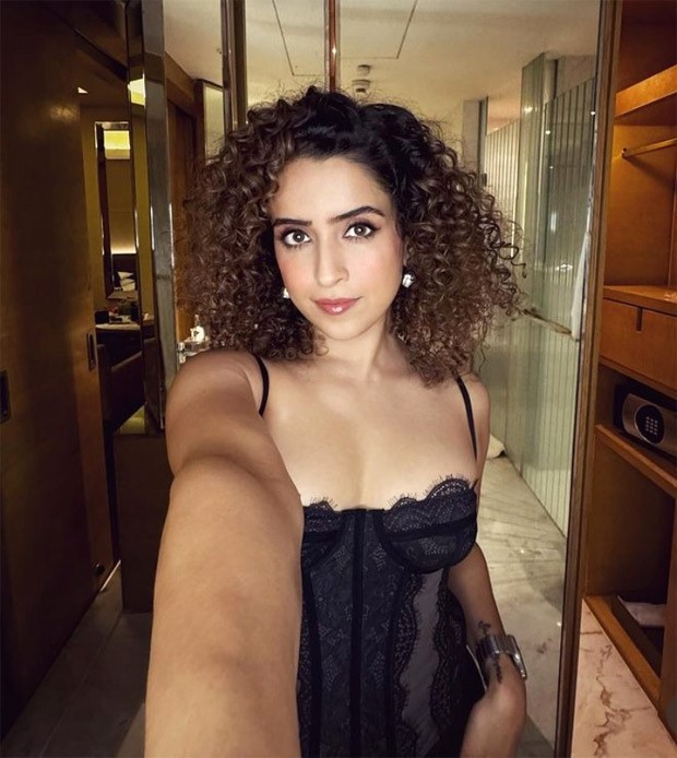 Sanya Malhotra looks sensational in her fierce black corset and pants