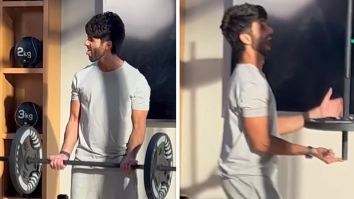 Shahid Kapoor delights fans with playful gym antics; Kriti Sanon reacts