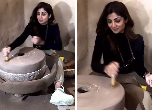 Shilpa Shetty Kundra discovers fitness gem in Rajasthan; tries traditional chakki workout
