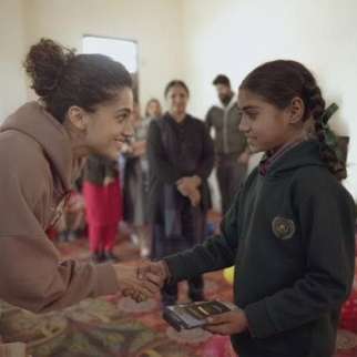 Taapsee Pannu empowers underprivileged girls with Nanhi Kali Foundation, gifts Amar Chitra Katha books, rackets, and educational materials