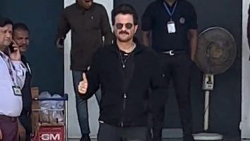 The ever dashing Anil Kapoor poses for paps at the airport