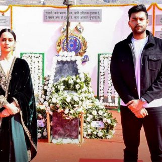 Varun Tej and Manushi Chhillar starrer Operation Valentine team visited the Pulwama memorial