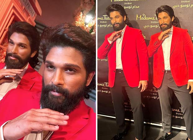 Allu Arjun receives early birthday present; unveils his wax statue at Madame Tussauds Dubai Thaggedhe Le