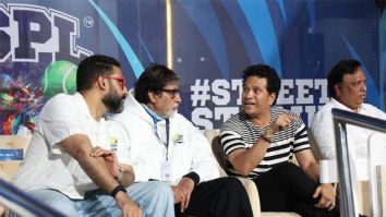 Amitabh Bachchan shares first post after reports of hospitalization; drops a photo with Abhishek Bachchan and Sachin Tendulkar