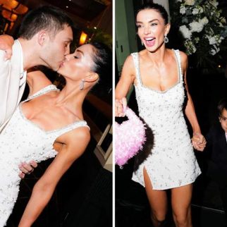 Amy Jackson and Ed Westwick twin in white as they celebrate engagement with a grand dinner party: “Surrounded by our families and friends”