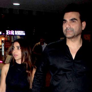 Arbaaz Khan & Sshura Khan hold hands as they get clicked at the airport by paps
