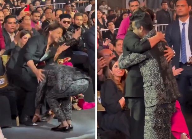 Atlee Kumar touches Shah Rukh Khan’s feet after winning Best Director for Jawan, watch video