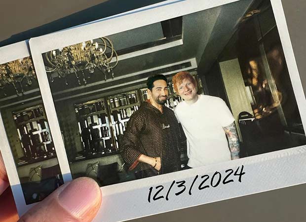 Ayushmann Khurrana welcomes Ed Sheeran to India with his mother’s handmade Pinni; shares special post with international music star
