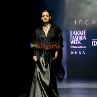 Photos: Dia Mirza turns showstopper for Lakme Fashion Week 2024