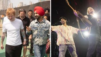 Ed Sheeran shares photos with Diljit Dosanjh, does iconic Shah Rukh Khan pose with Armaan Malik at his Mumbai concert, see pics