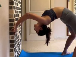 Flexibility on peak! Nikita Dutta shows off her yoga skills