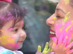 Happy little family! Bipasha Basu feels blessed as she celebrates Holi with daughter Devi
