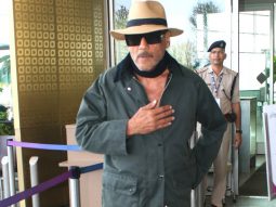 He is the cutest! Jackie Shroff poses with little kids at the airport