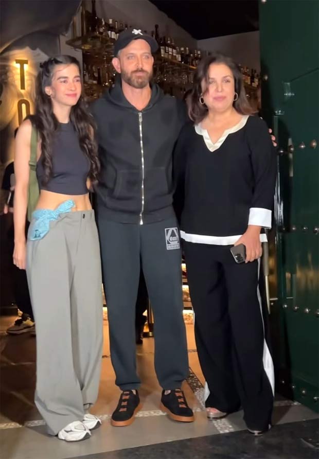 Hrithik Roshan sports War 2 look as he arrives for Ed Sheeran’s welcome party with Saba Azad and son Hrehaan; Madhuri Dixit, Farah Khan & more party at Gauri Khan’s restaurant