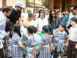 Jackky Bhagnani & Sophie Choudry unite for a good cause at a school