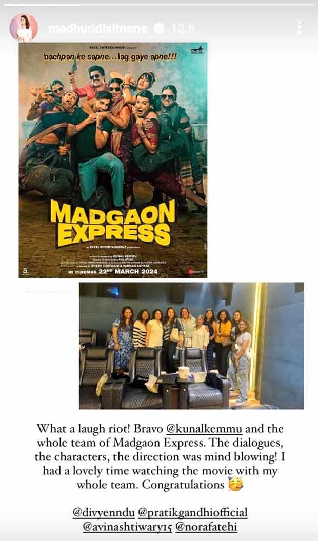 Madhuri Dixit reviews Kunal Kemmu's Madgaon Express The dialogues, the characters, the direction was mind blowing
