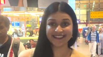 Mannara Chopra is the cutest! She chit chats with paps at the airport