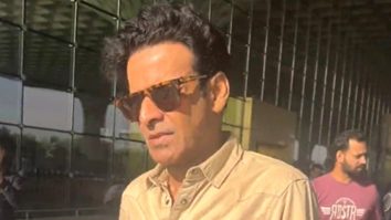 Manoj Bajpayee strikes a pose for paps as he gets clicked at the airport