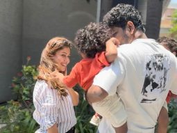 Nayanthara shares endearing photos of her twins reuniting with Vignesh Shivan after he returns from a work-trip