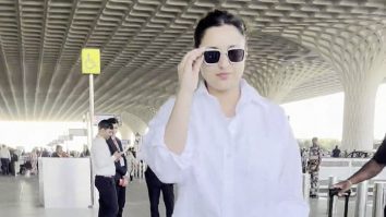 Parineeti Chopra rocks an all white airport look as she smiles for paps