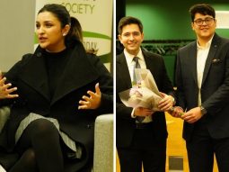 Parineeti Chopra and Raghav Chadha grace London School of Economics; share posts