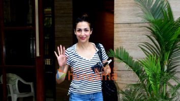 Photos: Malaika Arora spotted outside her residence in Bandra