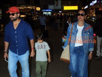 Photos: Saif Ali Khan, Kareena Kapoor Khan, Priyanka Chopra Jonas and Nick Jonas snapped at the airport