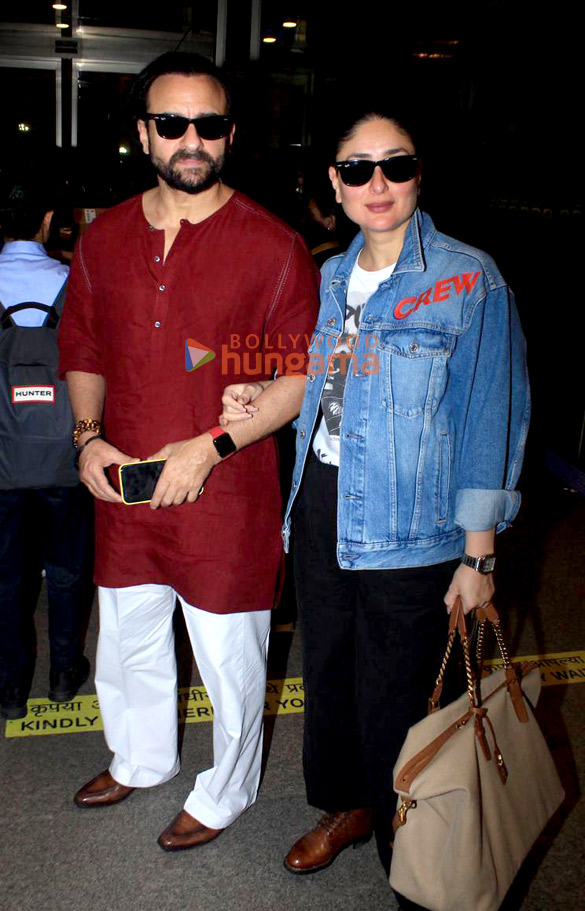 Photos: Saif Ali Khan, Kareena Kapoor Khan, Nimrat Kaur and Govinda snapped at the airport