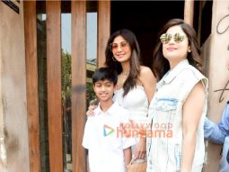 Photos: Shilpa Shetty, Raj Kundra and Shamita Shetty snapped at Bastian in Bandra