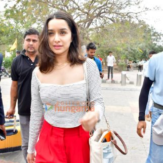 Photos: Shraddha Kapoor snapped leaving from Jamnagar airport