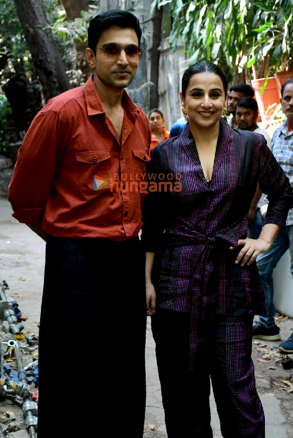 photos vidya balan and pratik gandhi snapped at the promotions of do aur do pyaar at krome studio in bandra 4