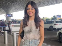 Prettiest of all! Alaya F strikes a pose for paps at the airport