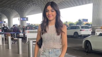Prettiest of all! Alaya F strikes a pose for paps at the airport