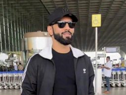 Rahul Vaidya greets paps with a smile as he gets clicked at the airport