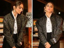 Rakul Preet Singh in Falguni Shane Peacock glitter jacket and Gucci bag has us taking notes on how to get party ready this season