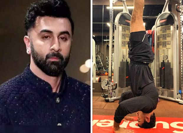 Ranbir Kapoor impresses with a headstand during a gym training session; fans wonder if he is prepping for Ramayan