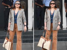 Rani Mukerji exudes casual chic in a denim waistcoat, mustard pants, and a Gucci tote bag worth Rs.2 lakh