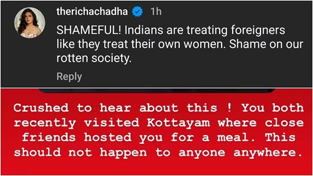 Richa Chadha, Dulquer Salmaan, Vir Das REACT to Spanish woman's gang-rape in Jharkhand: “Shame on our rotten society”